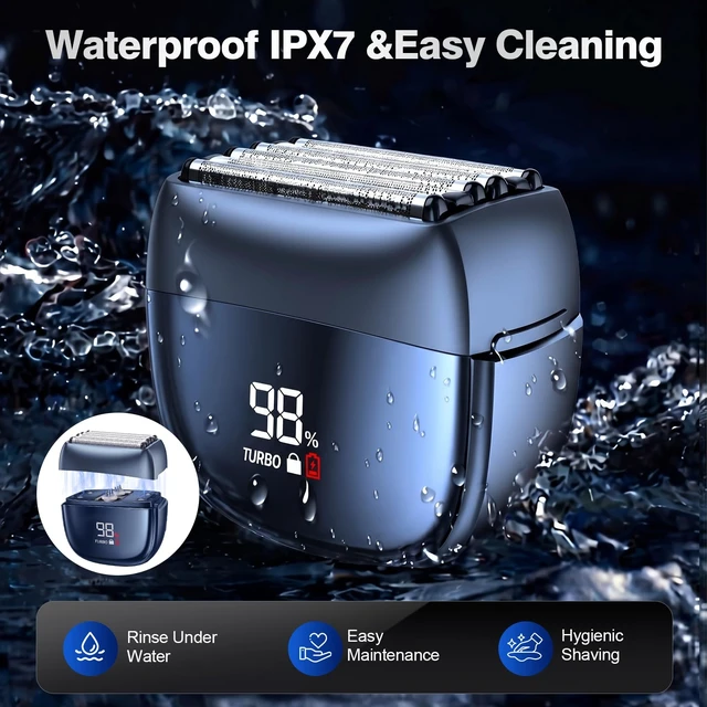 Alt view image 5 of 7 - Electric Foil Shaver for Men, 6-Blade Razor for Thick Beards | Close, comfortable shaving with an advanced floating 6-blade system, wet & dry performance, and USB-C fast charging