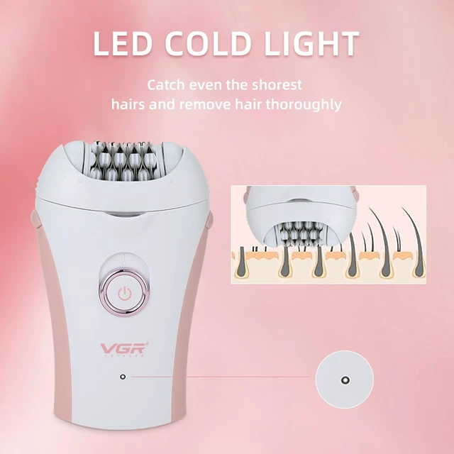 Alt view image 6 of 7 - Glabrouse Skin Smooth Glide Epilator for Women,Facial Epilator for Women,Cordless Face Hair Remover with Light,Hair Rmoval for Face Bikini Legs, Body Removal Device