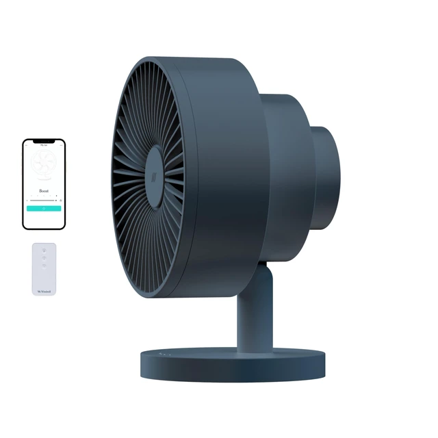 Main image of Smart Fan, Ultra-Quiet 2-in-1 Air Circulator with Remote | 5-Speed Compact Cooling Fan, Whisper-Quiet, App Compatible, Marine