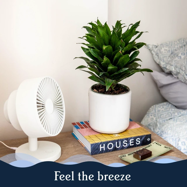 Alt view image 7 of 7 - Smart Fan, Ultra-Quiet 2-in-1 Air Circulator with Remote | 5-Speed Compact Cooling Fan, Whisper-Quiet, App Compatible, Marine