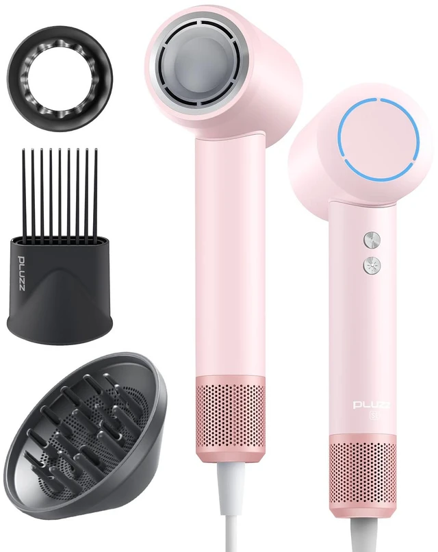 Main image of Hair Dryer with Diffuser & Comb Attachment for Curly Hair, 270M Negative Ionic Blow Dryer Brush, High-Speed 110,000RPM Brushless Motor Hairdryer, Lightweight Travel Hair Dryers Set Quiet, Women/Men