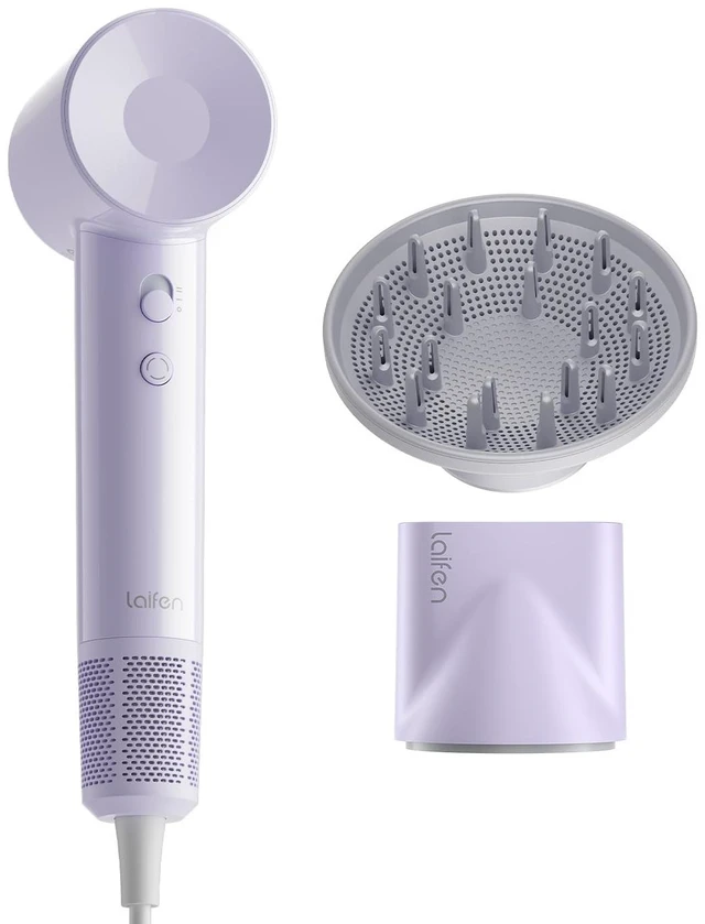 Main image of SE Lite High-Speed Ionic Hair Dryer with Diffuser, Purple | Thermo-Control, 150M Negative Ions for Frizz Control, Lightweight, Perfect for Sleek Styling & Daily Use, Gifts for Women