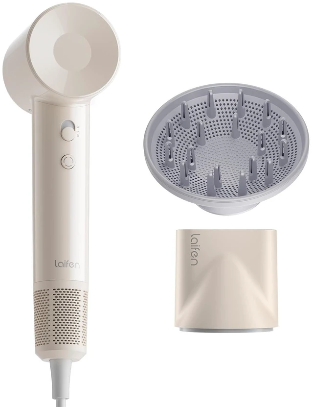 Main image of SE Lite High-Speed Ionic Hair Dryer with Diffuser, Milktea | Thermo-Control, 150M Negative Ions for Frizz Control, Lightweight, Perfect for Sleek Styling & Daily Use, Gifts for Women