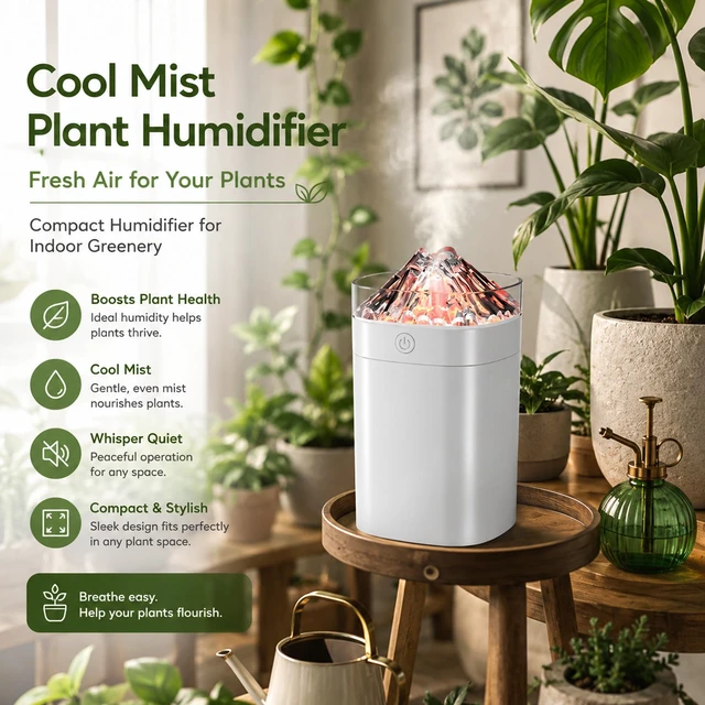 Alt view image 3 of 7 - 7-Color USB Lighted Cool Mist White Small Humidifier, 400ml, 10-20H Runtime | Ultra-Quiet (24db) 2 Mist Modes And Auto Shut-Off Humidifier For Bedrooms, Baby Nurseries, Home