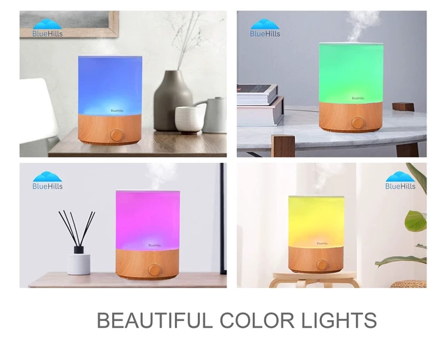 Alt view image 7 of 7 - Premium 4000 ML XL Essential Oil Diffuser Humidifier Wood Grain | 70 H Run Aromatherapy, Air Humidifier for Large Room/Bedroom, Baby, Cool Mist, 7 LED Colors, Auto Shut Off, Big Capacity E403