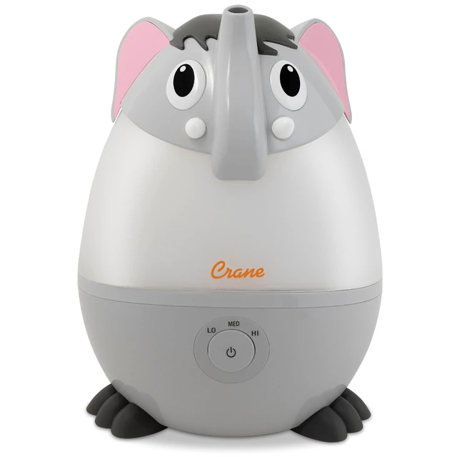 Alt view image 2 of 4 - Adorables Ultrasonic Mini Humidifiers for Bedroom and Baby Nursery, 5 Gallon Cool Mist Air Humidifier for Large Room or Kid's Room, Humidifier Filters Optional, Mini Elephant