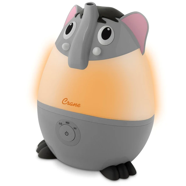 Alt view image 4 of 4 - Adorables Ultrasonic Mini Humidifiers for Bedroom and Baby Nursery, 5 Gallon Cool Mist Air Humidifier for Large Room or Kid's Room, Humidifier Filters Optional, Mini Elephant