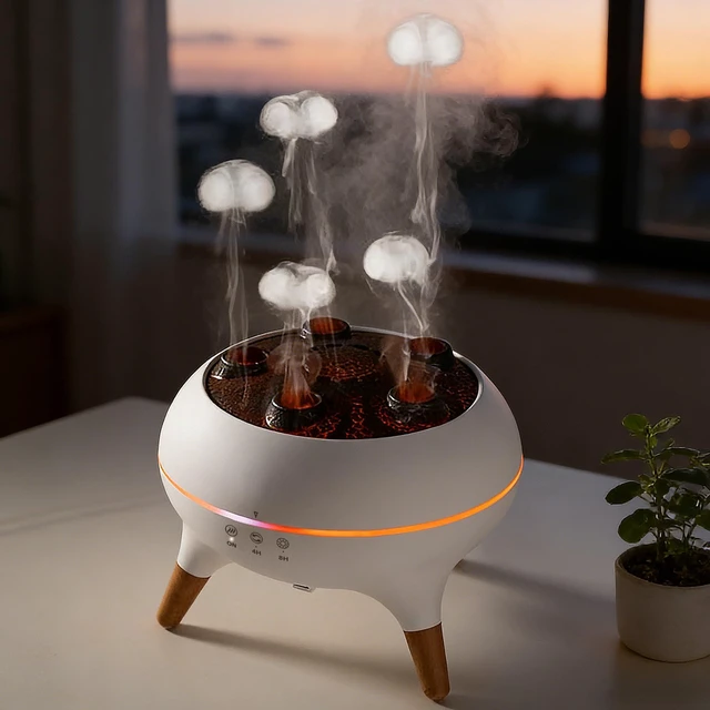 Main image of Essential Oil Diffuser Jellyfish Humidifier Remote Ctrl & 7Color LED | 250ML Dancing Jellyfish Aromatherapy Diffuser, Ultrasonic Air Humidifier, Sound Pickup, for Home Bedroom, Office & Hotel Use