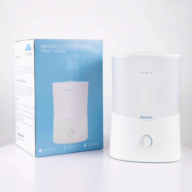 Alt view image 5 of 7 - Premium 3000 ML Essential Oil Diffuser Humidifier Large 3L White | XL Huge Size Capacity, High Mist Output, Long Run Time, Décor Lights, Aromatherapy Humidifier Diffuser Combo, Large Room K1