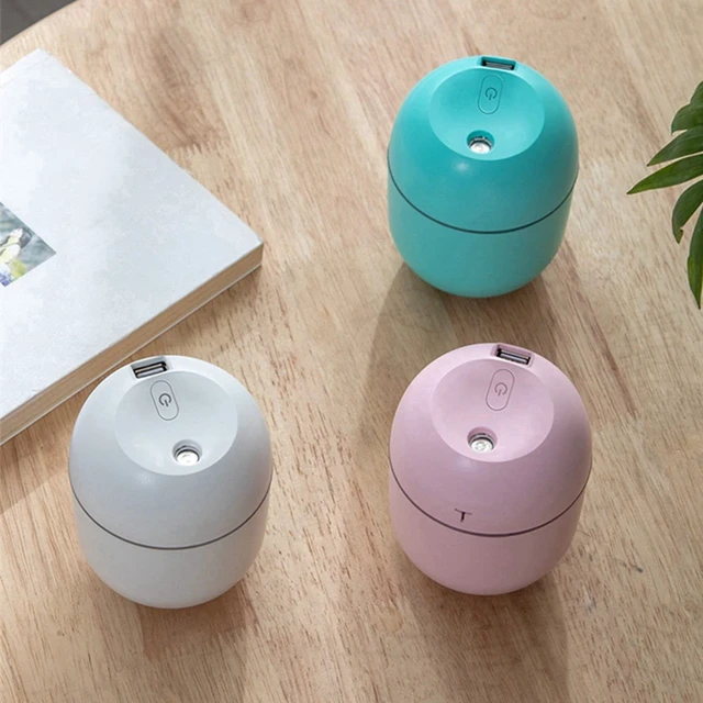 Alt view image 7 of 7 - 2X Air Humidifier USB Small 220Ml Mini Portable Cool Mist Diffuser for Bedroom Office Desk Car Aroma Atomizer,White