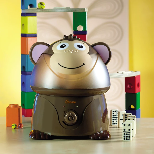 Alt view image 2 of 6 - Adorables Ultrasonic Humidifiers for Bedroom and Baby Nursery, 1 Gallon Cool Mist Air Humidifier for Large Room or Kid's Room, Humidifier Filters Optional, Monkey
