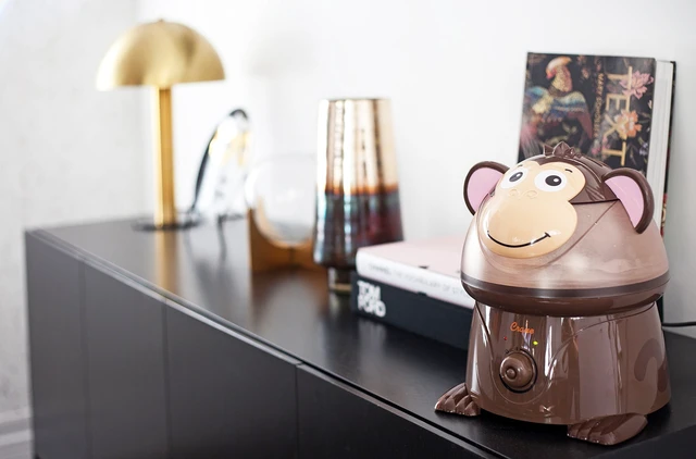 Alt view image 4 of 6 - Adorables Ultrasonic Humidifiers for Bedroom and Baby Nursery, 1 Gallon Cool Mist Air Humidifier for Large Room or Kid's Room, Humidifier Filters Optional, Monkey