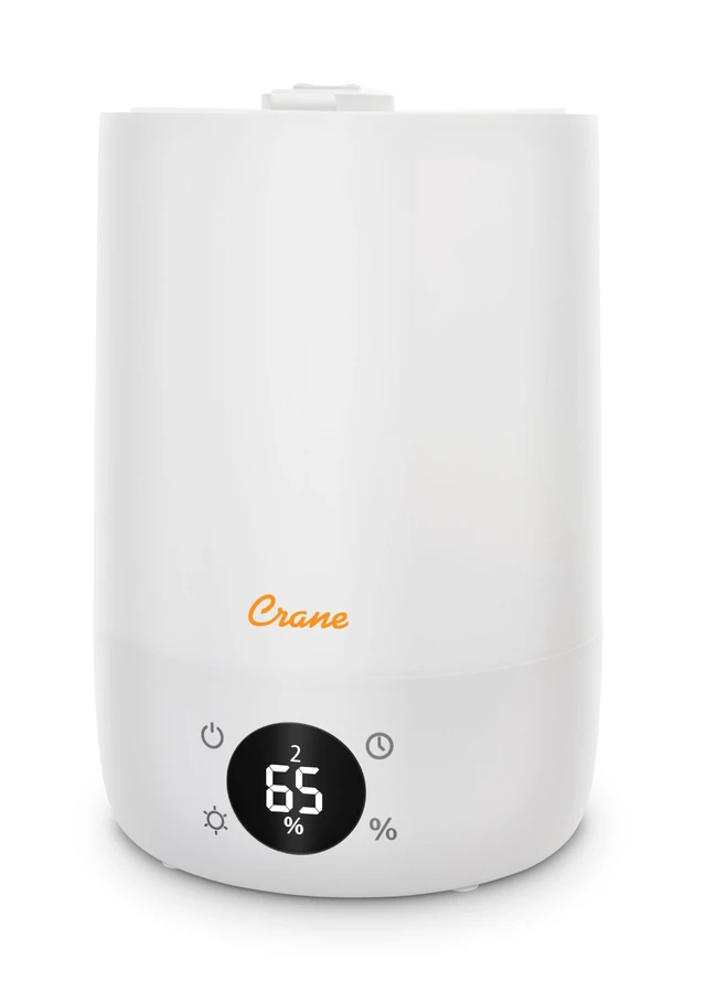 Alt view image 2 of 7 - Ultra-Quiet 3-in-1 Humidifier, Essential Oil Aroma Diffuser & Soothing Sleep Light - Compact 1.2 Gallon Capacity with Adjustable Night Light & Fragrance Tray - Ideal for Bedroom and Office