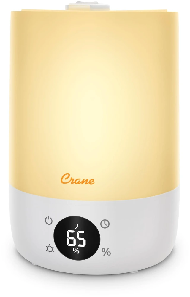 Main image of Ultra-Quiet 3-in-1 Humidifier, Essential Oil Aroma Diffuser & Soothing Sleep Light - Compact 1.2 Gallon Capacity with Adjustable Night Light & Fragrance Tray - Ideal for Bedroom and Office