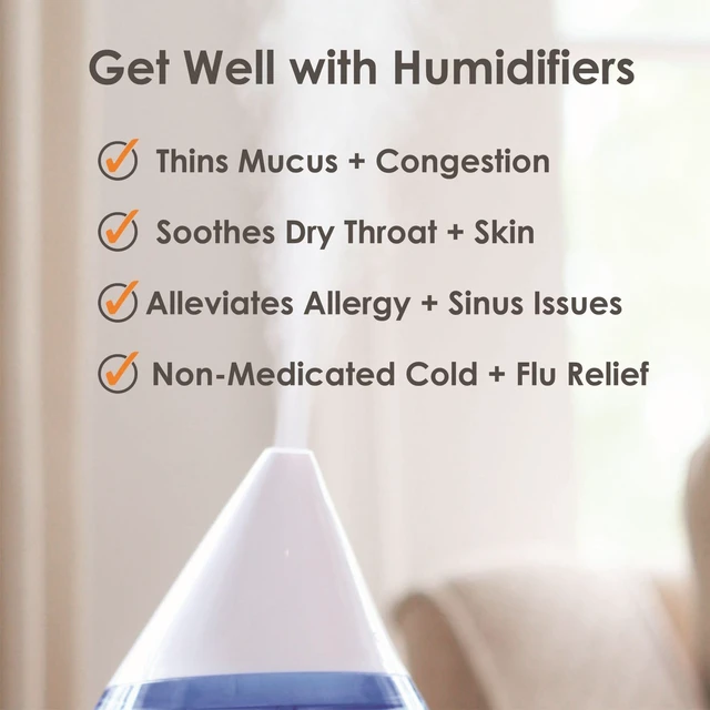 Alt view image 6 of 7 - Ultra-Quiet 3-in-1 Humidifier, Essential Oil Aroma Diffuser & Soothing Sleep Light - Compact 1.2 Gallon Capacity with Adjustable Night Light & Fragrance Tray - Ideal for Bedroom and Office