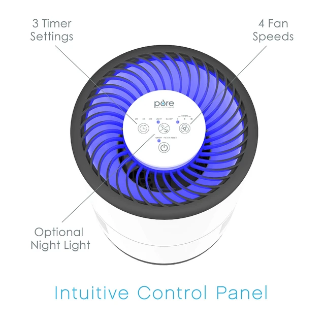 Alt view image 4 of 7 - MistAire EVA-Speed Evaporative Humidifier | 4 Speeds, Up to 500 Sq. Ft. Coverage, 2.8L Tank, Up to 28 Hours of Runtime