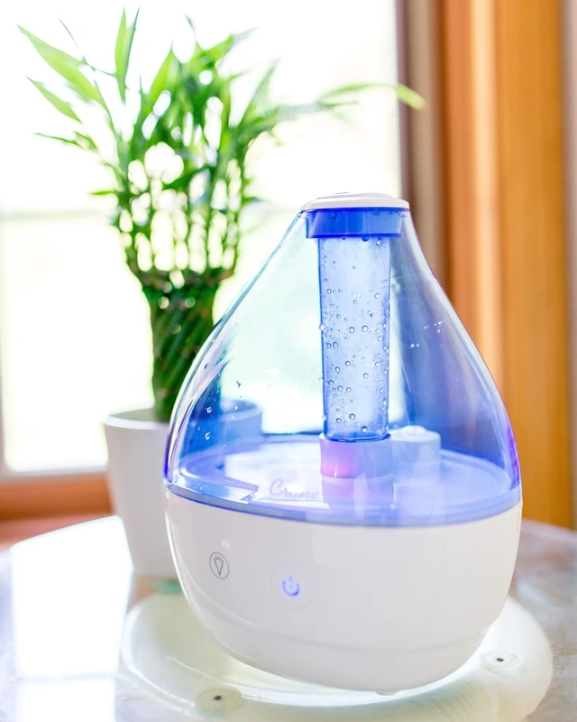 Alt view image 2 of 6 - Personal Ultrasonic Cool Mist Humidifier 1.5 Liter, 8-Hour Run Time, Whisper Quiet, Auto Shut-Off, Filter-Free for Small Rooms, Offices, Nursery, Travel