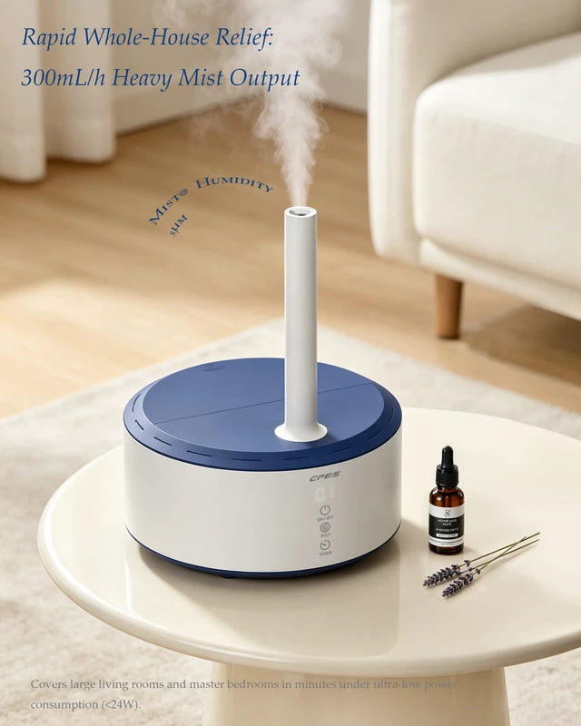 Alt view image 2 of 7 - C10 Humidifier for Bedroom, 4.2L Top Fill, Integrated leak-proof design | 30H runtime cool mist air humidifier for home,easy to clean, suitable for large room,250-300mL/h aroma tray auto shut-off