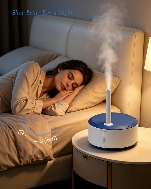 Alt view image 3 of 7 - C10 Humidifier for Bedroom, 4.2L Top Fill, Integrated leak-proof design | 30H runtime cool mist air humidifier for home,easy to clean, suitable for large room,250-300mL/h aroma tray auto shut-off