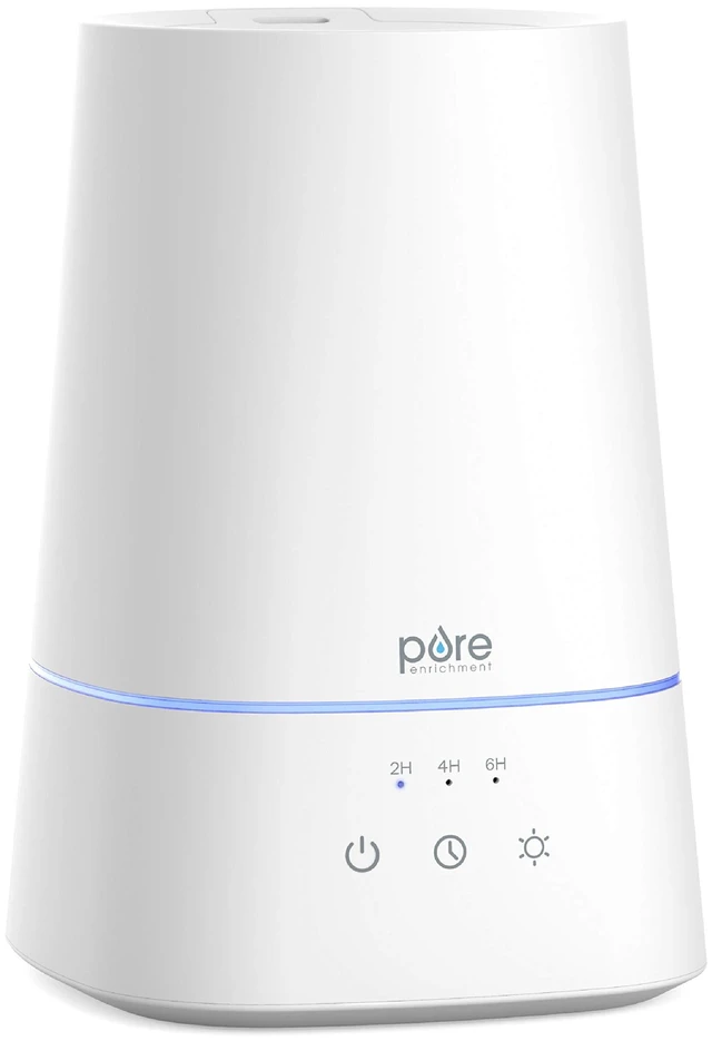 Main image of HUME Max Top Fill Ultrasonic Cool Mist Humidifier | 1-Gallon Tank, Up to 30 Hours of Mist, 3 Speeds, Timer, Night Light & Top-Fill Design (White)