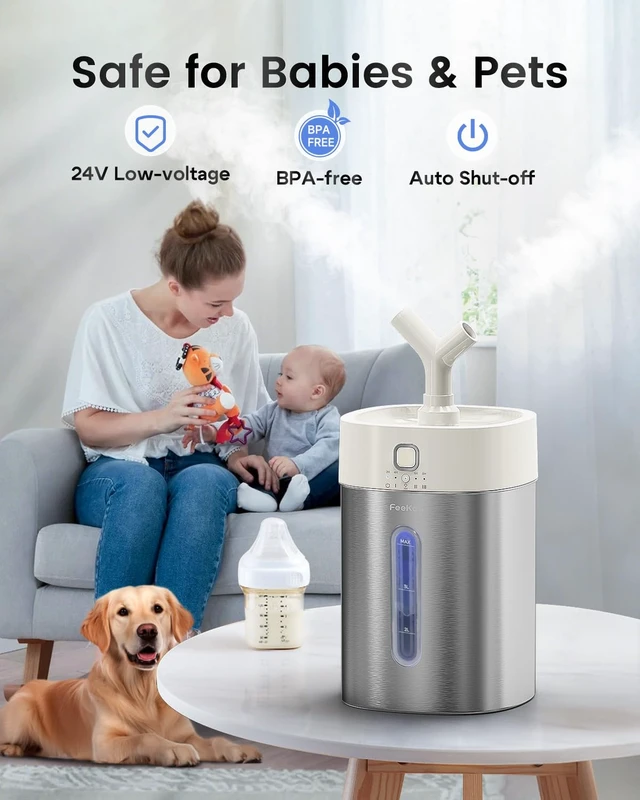 Alt view image 4 of 7 - , Humidifier Large Room Nursery Living Room Office, White