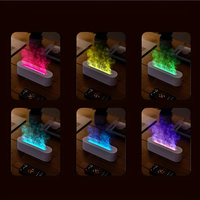 Alt view image 5 of 6 - Aromatherapy Essential Oil Diffuser, Timer Off Flame Humidifier, 150ml Capacity, for Yoga, Home, Office, School,White