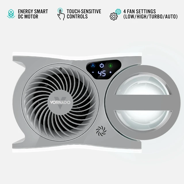 Alt view image 3 of 5 - EVDC300 Energy Smart Evaporative Humidifier with Automatic Shut-off, 1 Gallon Capacity, LED Display, White