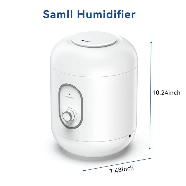 Alt view image 2 of 7 - Top Fill Humidifiers for Bedroom,3L/0.79Gal Cool Mist Ultrasonic Humidifier for Home Baby Nursery & Plants,No Leakage Design, 60 Hour Runtime, Auto Shut-Of, Essential Oil Diffuser, 360° Nozzle