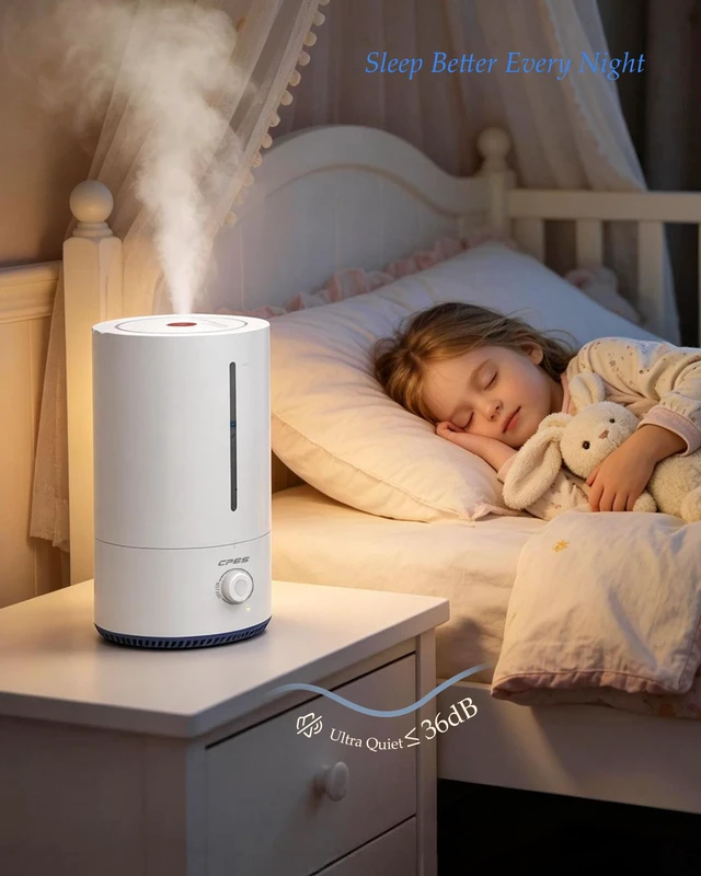 Alt view image 6 of 7 - C9 4L Cool mist humidifier for bedroom home,Quiet, Top fill, Easy cleaning | 250-300mL/h, Large Room,Independent Aroma Box, Cool Mist Air Humidifiers, Auto Shut-Off,Plant,Essential Oil Diffuser