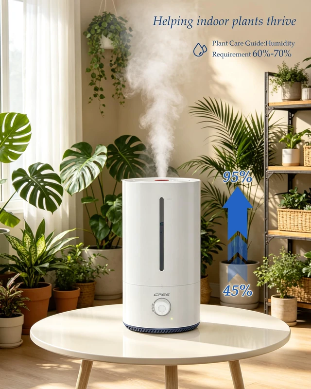 Alt view image 7 of 7 - C9 4L Cool mist humidifier for bedroom home,Quiet, Top fill, Easy cleaning | 250-300mL/h, Large Room,Independent Aroma Box, Cool Mist Air Humidifiers, Auto Shut-Off,Plant,Essential Oil Diffuser