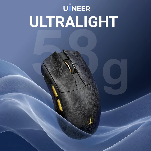 Alt view image 3 of 7 - Tri-Mode 58g Wireless Gaming Mouse 32000 DPI Bluetooth Mouse Wired/BT/2.4G | Bluetooth Mouse,58g ultra-light, 1000Hz, 6-level DPI, 500mAh battery. Tri-mode BT5.0/2.4G/USB-A for laptop, PC, Mac, tablet