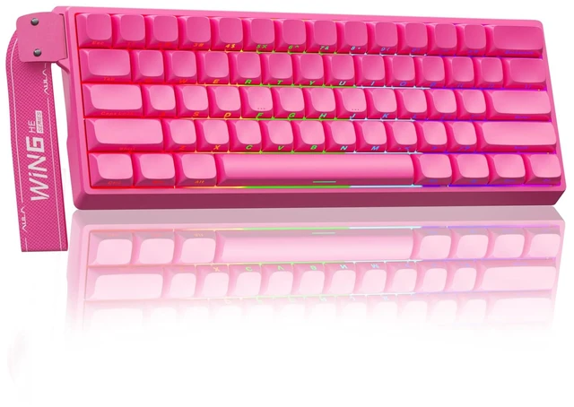 Main image of AULA WIN60 HE PRO 60% Mechanical Gaming Keyboard Wired, Magnetic Switch Hot Swappable, Adjustable Actuation Rapid Trigger Mode, 8000Hz Polling Rate, RGB Small Keyboard 60 Percent Compact Design for PC