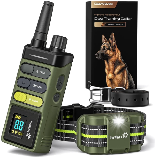 Main image of Training Collar 5249ft Rechargeable Dog E Collar for Small Medium Large | IPX7 Waterproof, 3 Humane Modes (Beep/Vibration/Shock), 1-99 Levels, Single Channel, 5-150lbs Fit