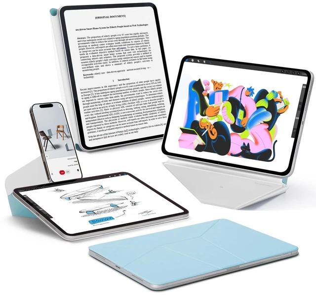 Main image of Dynamic Folio Case for iPad Pro 13 Inch M5 2025 & M4 2024 | 20+ Viewing Angles | Unltr-Thin | Slim | Seamless Snap-on | Magnetic Stand | Portable |Two Tone | Auto Wake/Sleep