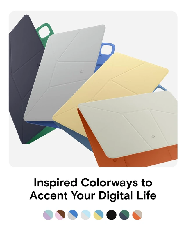 Alt view image 4 of 7 - Dynamic Folio Case for iPad Pro 13 Inch M5 2025 & M4 2024 | 20+ Viewing Angles | Unltr-Thin | Slim | Seamless Snap-on | Magnetic Stand | Portable |Two Tone | Auto Wake/Sleep