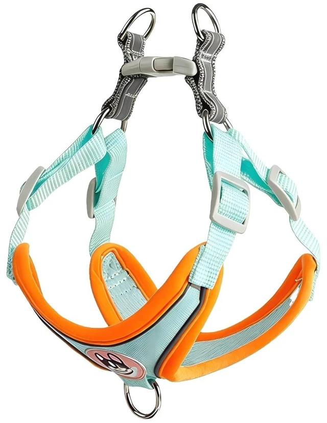 Main image of No Pull Dog Harness,Soft Padded Reflective Dog Harness Vest,Breathable Adjustable Pet Harness with 2 D-Rings,Escape Proof Dog Harness for Small Medium Dogs Puppy French Bulldog Corgi (Green)