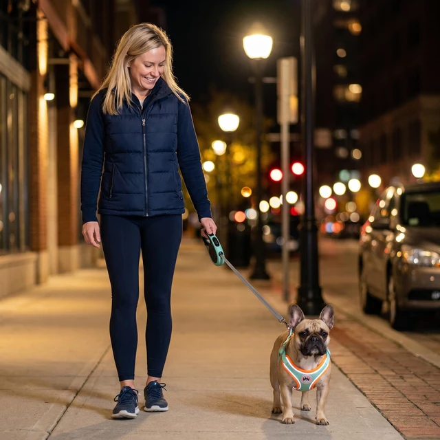 Alt view image 5 of 6 - No Pull Dog Harness,Soft Padded Reflective Dog Harness Vest,Breathable Adjustable Pet Harness with 2 D-Rings,Escape Proof Dog Harness for Small Medium Dogs Puppy French Bulldog Corgi (Green)