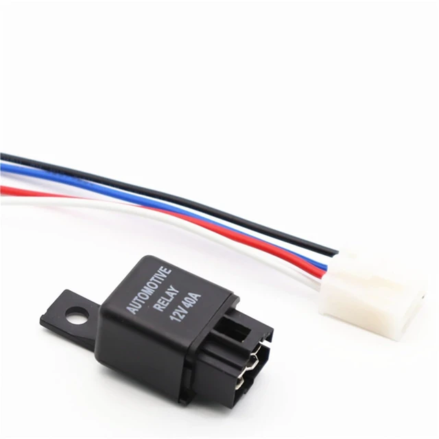 Alt view image 2 of 3 - 12V40A Car Air Conditioning Relay Fog Headlight Fan Wiring Harness 1Pcs( *)