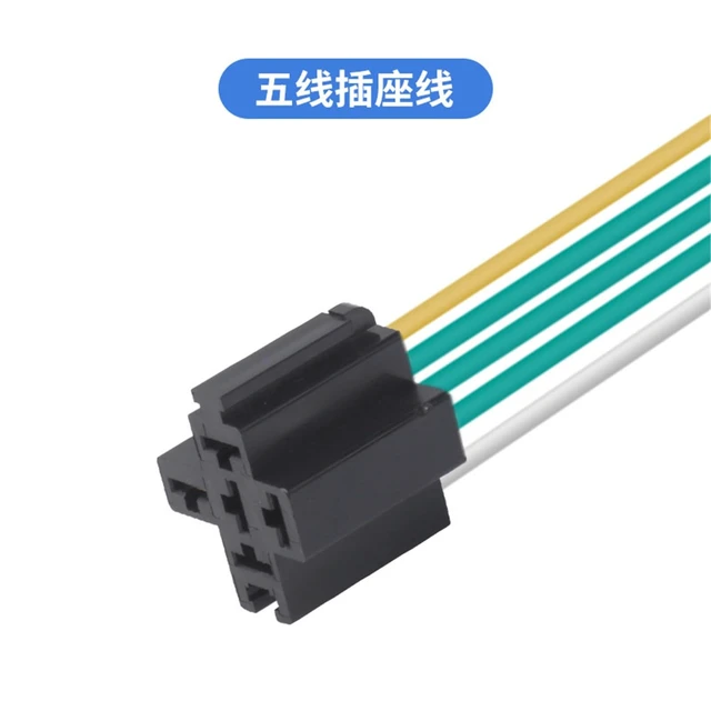 Alt view image 2 of 6 - 80A Small Car Relay with Wire 12V/24V Air Conditioning Fan 1Pcs()