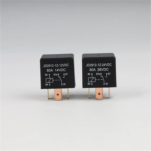 Alt view image 3 of 6 - 80A Small Car Relay with Wire 12V/24V Air Conditioning Fan 1Pcs()