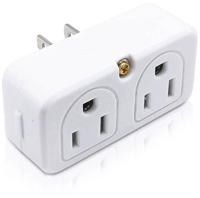 Main image of Adapter Outlet Extender, 2-Prong Mini Wall Plug, Multi Outlet Splitter with 4 Outlets