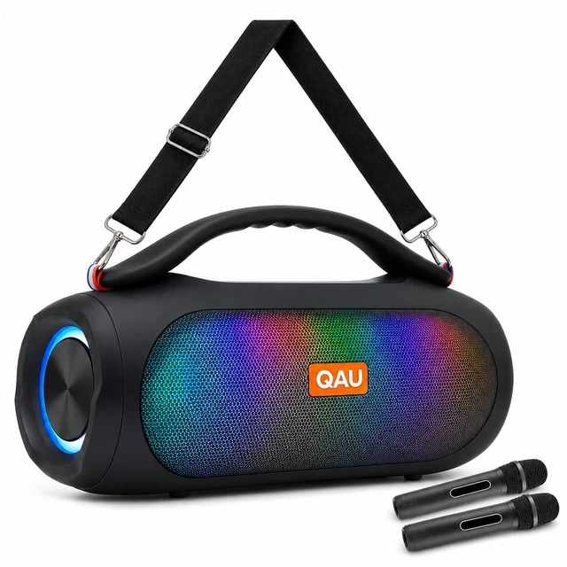 Main image of Portable Bluetooth Speaker, 125W Peak, Loud Sound, IPX6 Waterproof | Bluetooth 5.3, 3 EQ Modes, TWS, Power Bank, speakers bluetooth wireless with Lights for Home, Beach, Camping & Tailgating