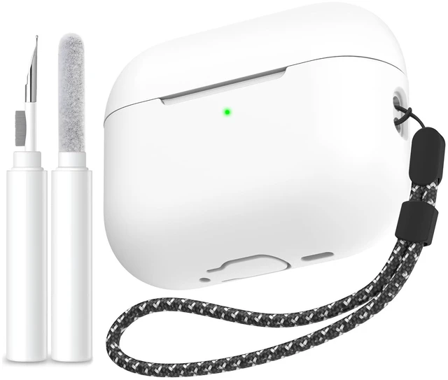 Main image of AirPods Pro 3 Case Cover (2025) with Cleaning Kit | Soft Silicone AirPods Pro 3rd Generation Case, Added Lanyard, Full Body Shockproof Cover Skin for Apple AirPods Pro 3rd Gen