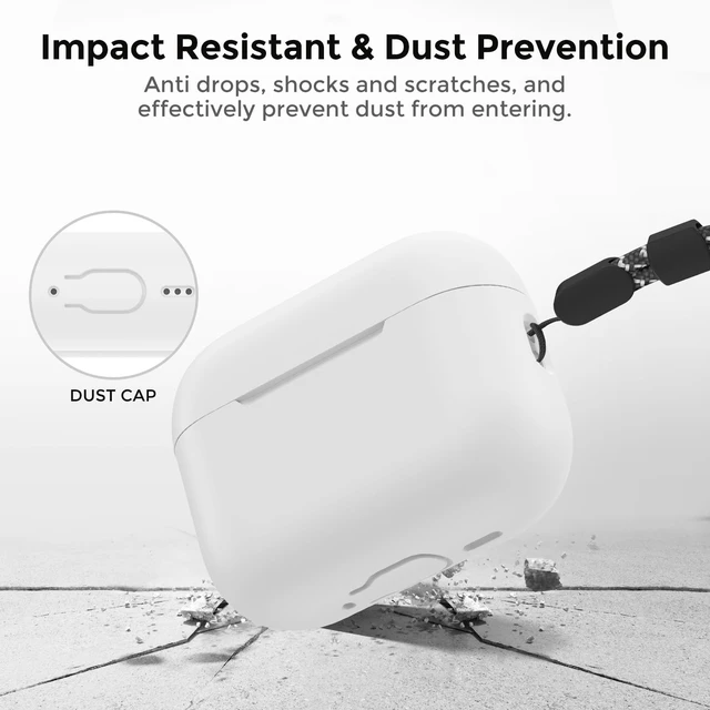 Alt view image 6 of 7 - AirPods Pro 3 Case Cover (2025) with Cleaning Kit | Soft Silicone AirPods Pro 3rd Generation Case, Added Lanyard, Full Body Shockproof Cover Skin for Apple AirPods Pro 3rd Gen