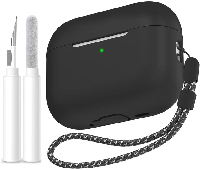 Main image of AirPods Pro 3 Case Cover (2025) with Cleaning Kit | Soft Silicone AirPods Pro 3rd Generation Case, Added Lanyard, Full Body Shockproof Cover Skin for Apple AirPods Pro 3rd Gen