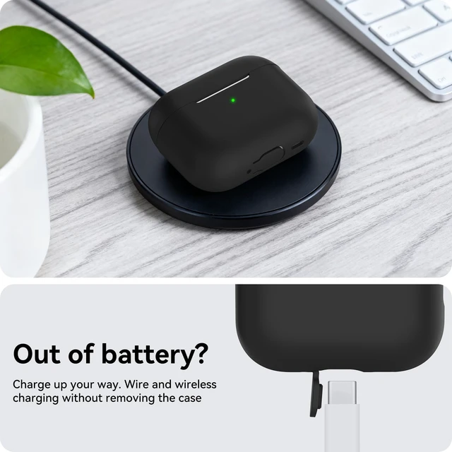 Alt view image 5 of 7 - AirPods Pro 3 Case Cover (2025) with Cleaning Kit | Soft Silicone AirPods Pro 3rd Generation Case, Added Lanyard, Full Body Shockproof Cover Skin for Apple AirPods Pro 3rd Gen