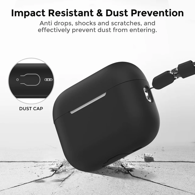 Alt view image 6 of 7 - AirPods Pro 3 Case Cover (2025) with Cleaning Kit | Soft Silicone AirPods Pro 3rd Generation Case, Added Lanyard, Full Body Shockproof Cover Skin for Apple AirPods Pro 3rd Gen
