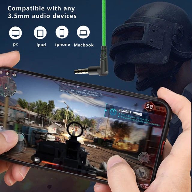 Alt view image 2 of 7 - SoundMaster Pro V1 - Gaming Earphones with Dual Audio Drivers,Battle Buds,in-Line Mic with Mute and Volume Control, Compatible with Xbox Series,Xbox One,PS5,PS4,Switch,Pc with 3.5mm Aux