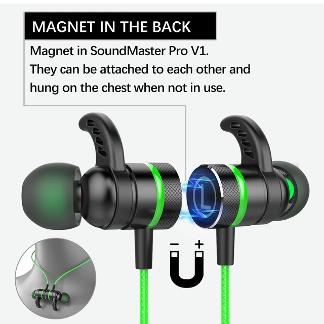 Alt view image 6 of 7 - SoundMaster Pro V1 - Gaming Earphones with Dual Audio Drivers,Battle Buds,in-Line Mic with Mute and Volume Control, Compatible with Xbox Series,Xbox One,PS5,PS4,Switch,Pc with 3.5mm Aux