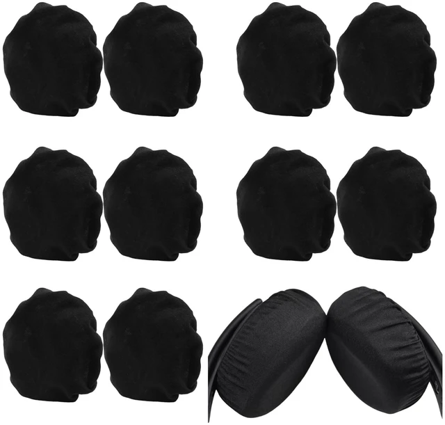 Main image of Headphone Ear Covers, 10 Pcs/5 Pairs, Black | Fit 9-11 cm Over-Ear Headphones, Washable, Stretchable, Sweat Covers for Gym, Libraries, Office